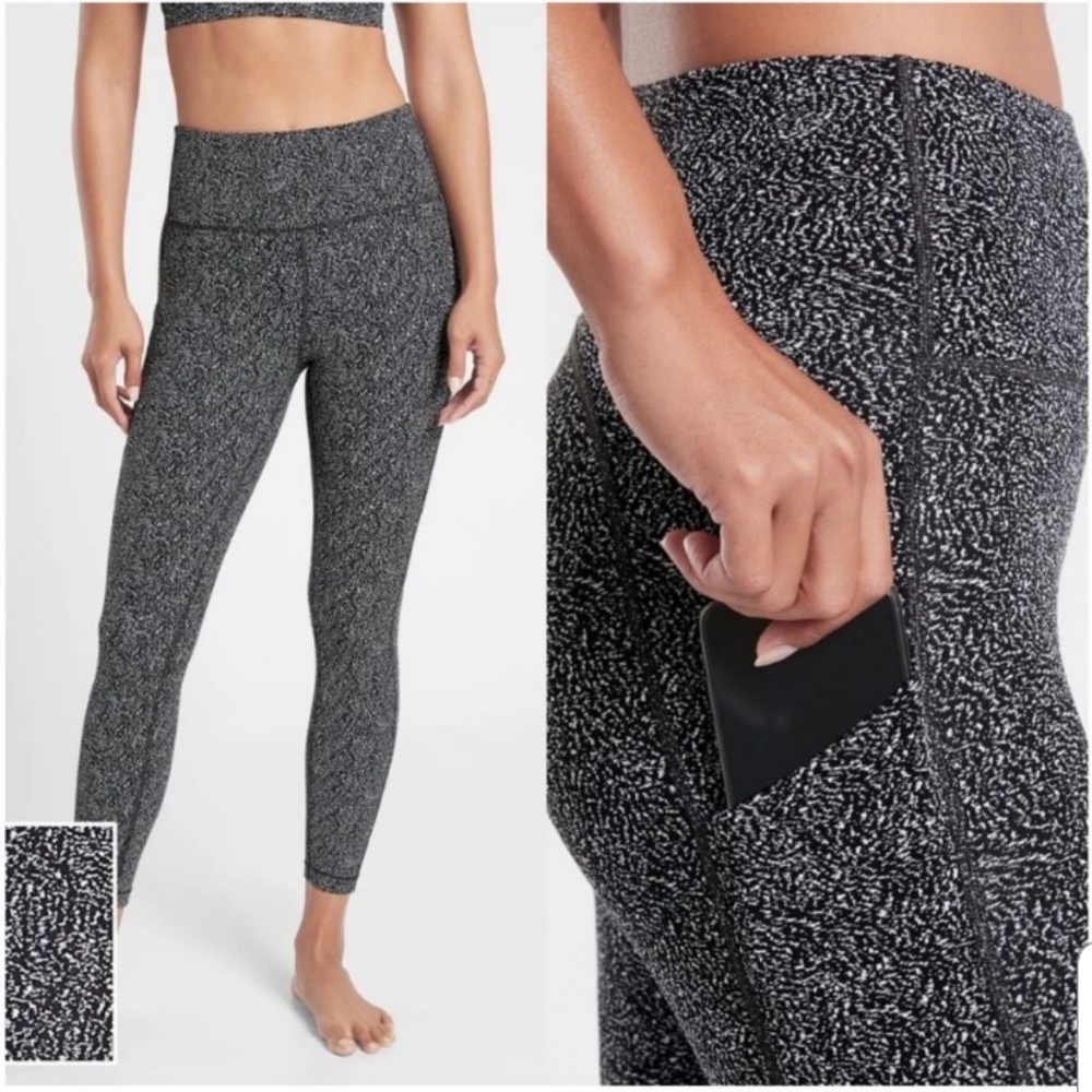 Athleta Ultimate Stash Pocket Textured 7/8 Tight Leggings Small